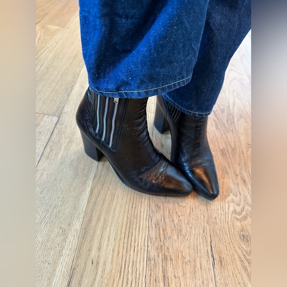 Yves Saint Laurent Black Ankle Boots, Size 37 - Picture 7 of 14